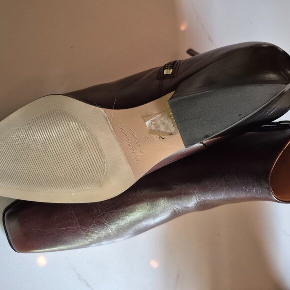 New Banana Republic Burnish Brown Italian Ankle Boots - Picture 4 of 4